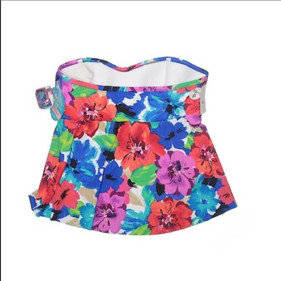 Swim Solutions Bust support Floral Print Top - Picture 6 of 7